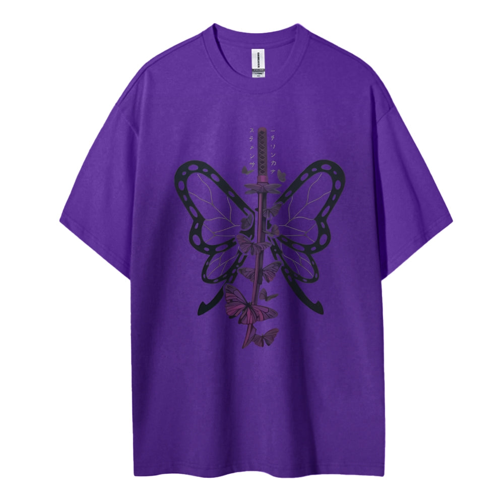 Demon Slayer Cotton Unisex Crew Neck Anime T-Shirt