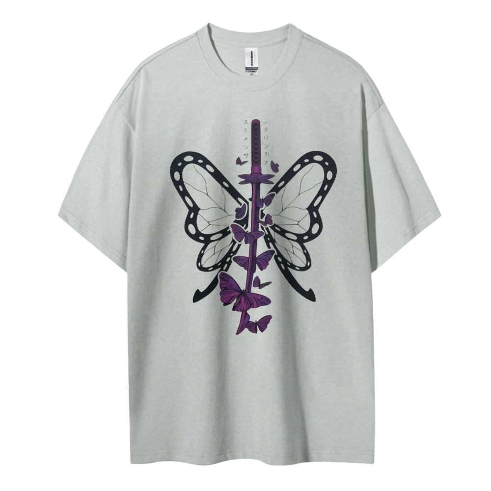 Demon Slayer Cotton Unisex Crew Neck Anime T-Shirt