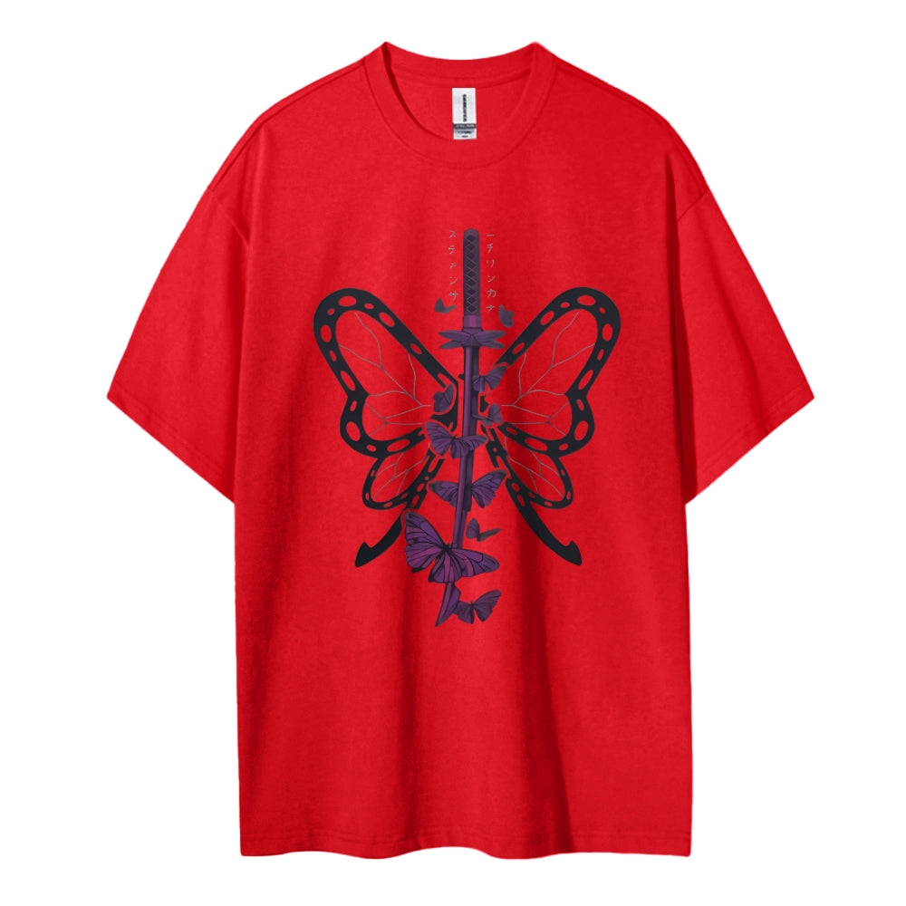 Demon Slayer Cotton Unisex Crew Neck Anime T-Shirt
