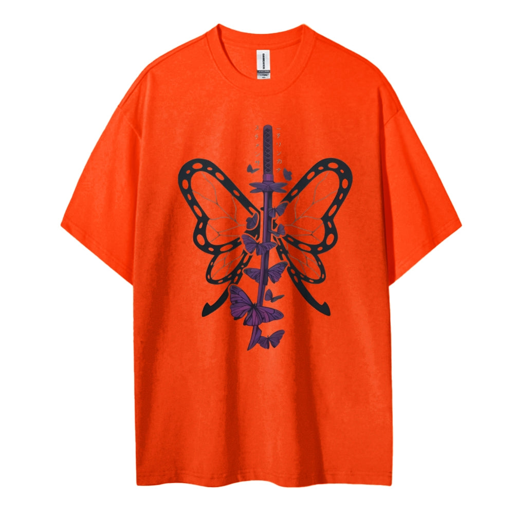 Demon Slayer Cotton Unisex Crew Neck Anime T-Shirt