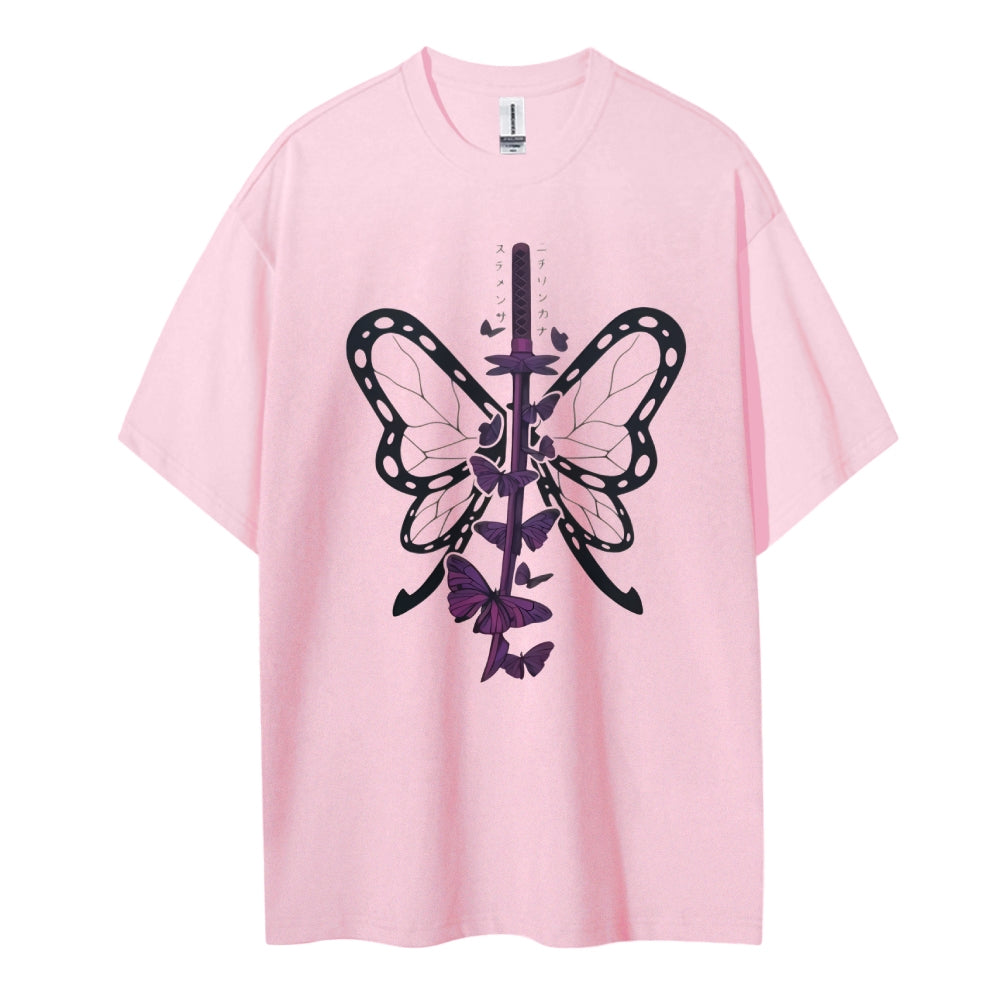 Demon Slayer Cotton Unisex Crew Neck Anime T-Shirt