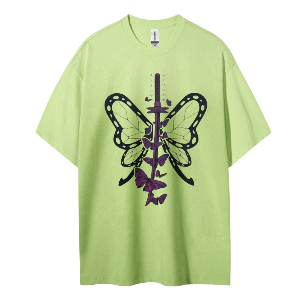 Demon Slayer Cotton Unisex Crew Neck Anime T-Shirt