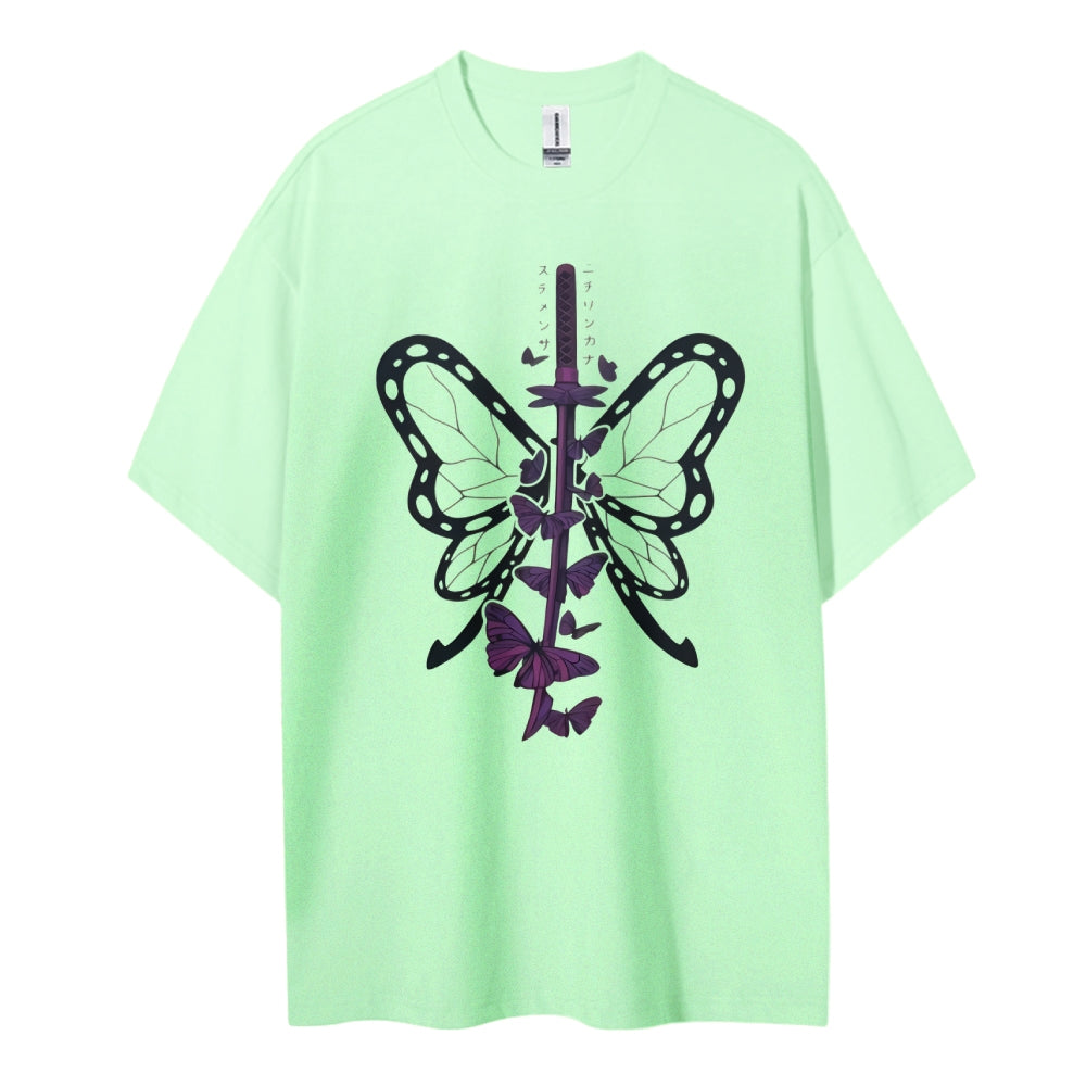 Demon Slayer Cotton Unisex Crew Neck Anime T-Shirt