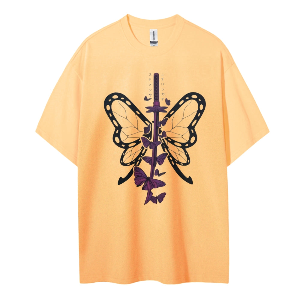 Demon Slayer Cotton Unisex Crew Neck Anime T-Shirt