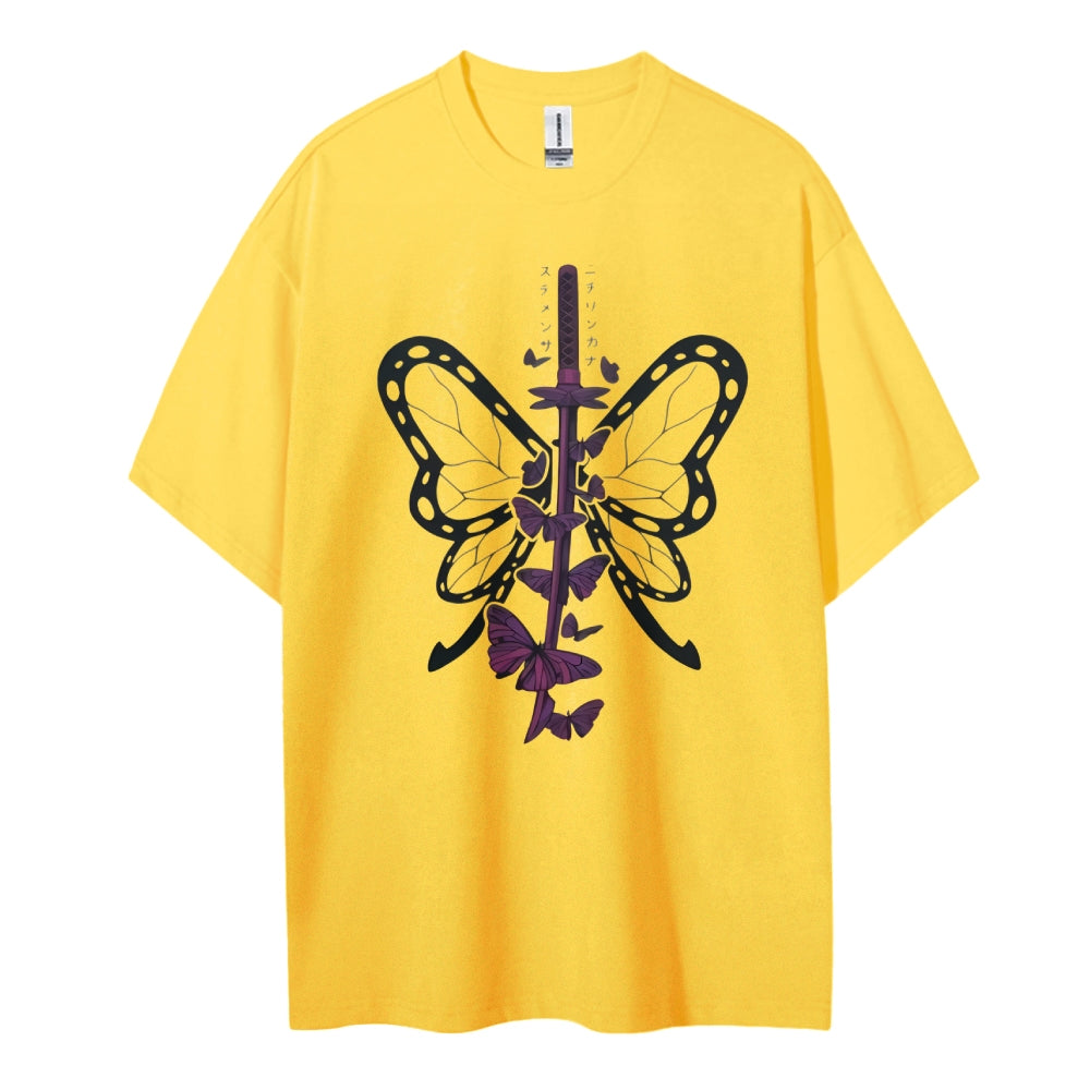 Demon Slayer Cotton Unisex Crew Neck Anime T-Shirt