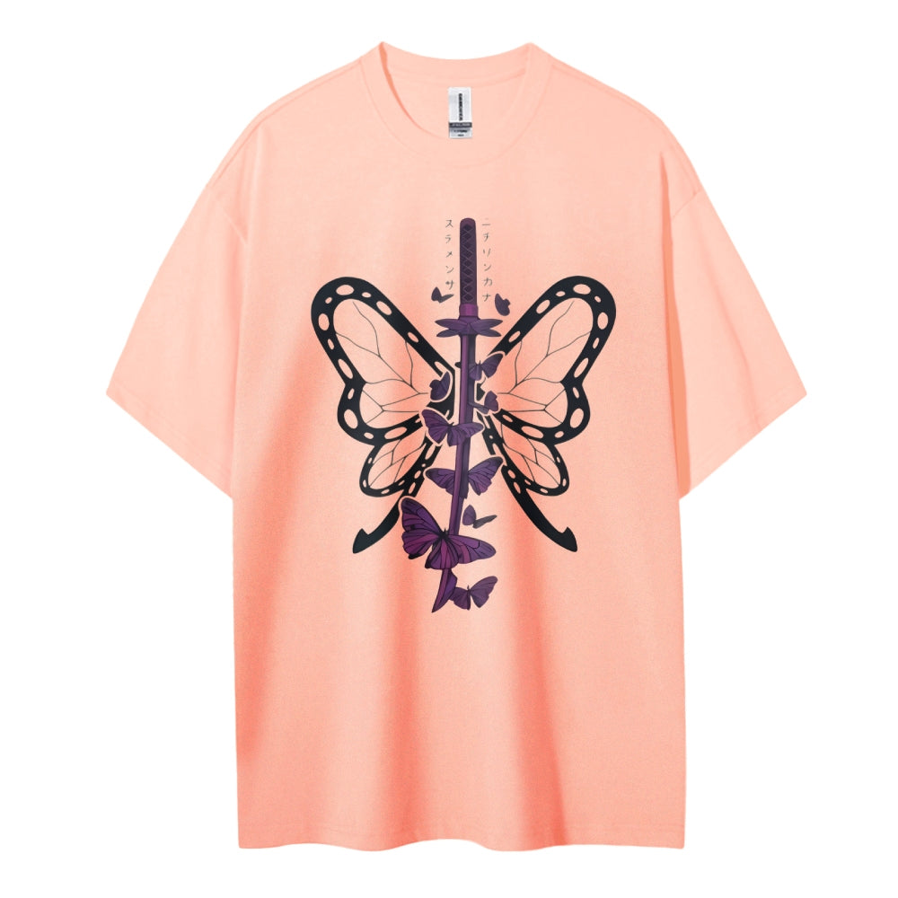 Demon Slayer Cotton Unisex Crew Neck Anime T-Shirt