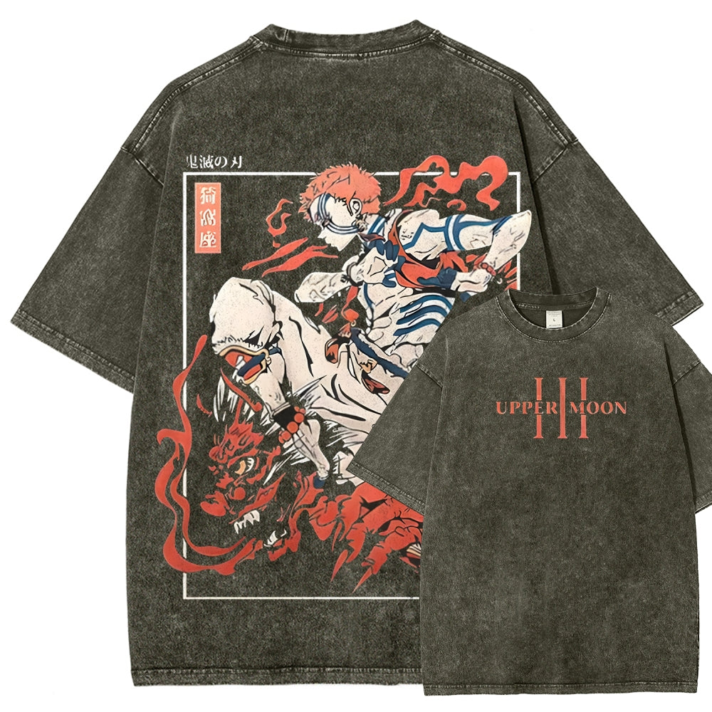 Unisex Fit Washed T-Shirt Demon Slayer