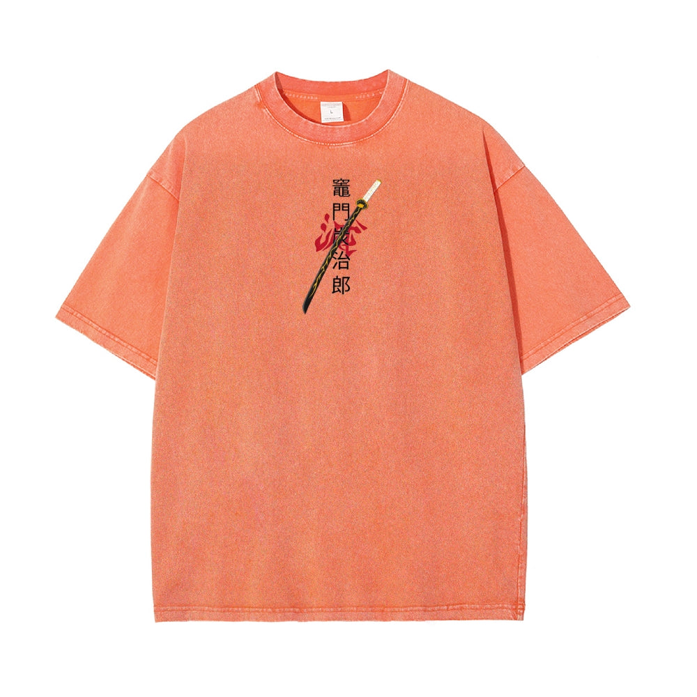 Vintage Oversized T-Shirt Demon Slayer