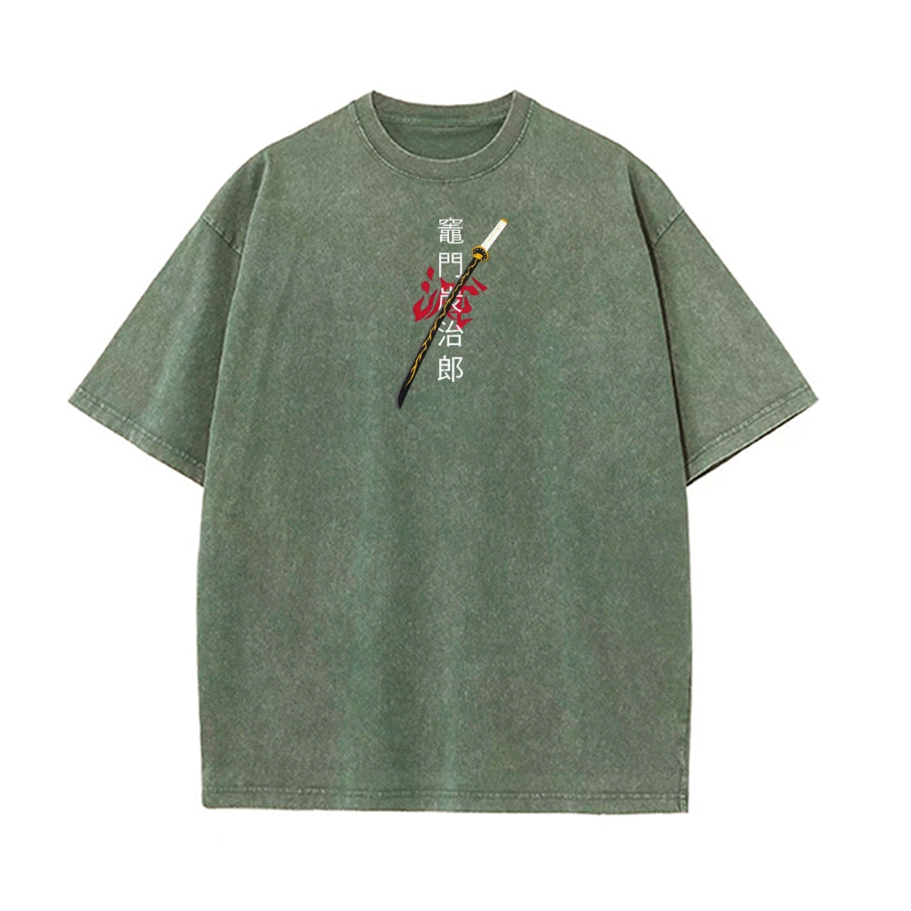 Vintage Oversized T-Shirt Demon Slayer