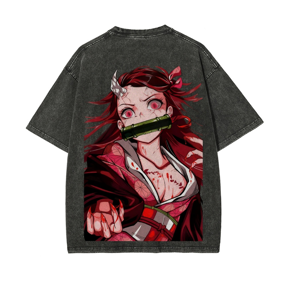 Vintage Oversized T-Shirt Demon Slayer