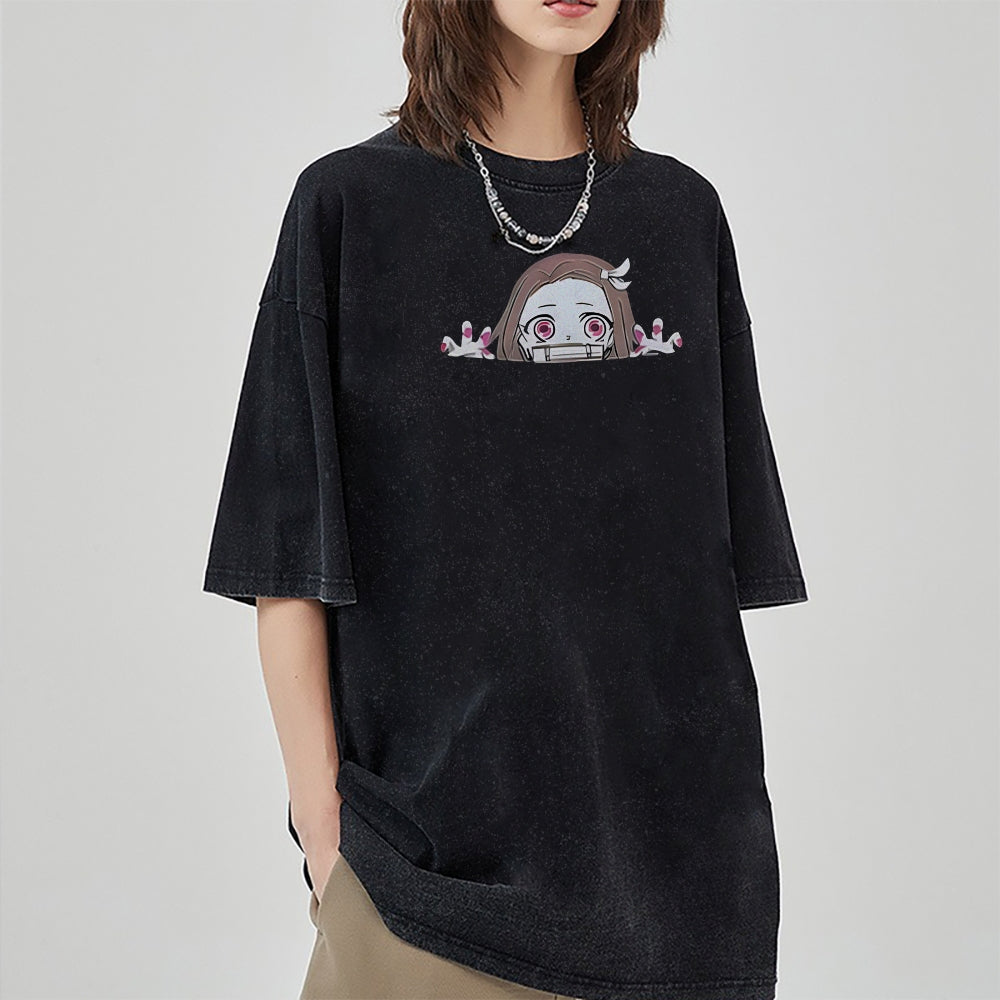 Vintage Oversized T-Shirt Demon Slayer