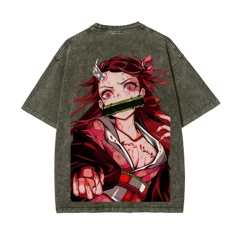 Vintage Oversized T-Shirt Demon Slayer