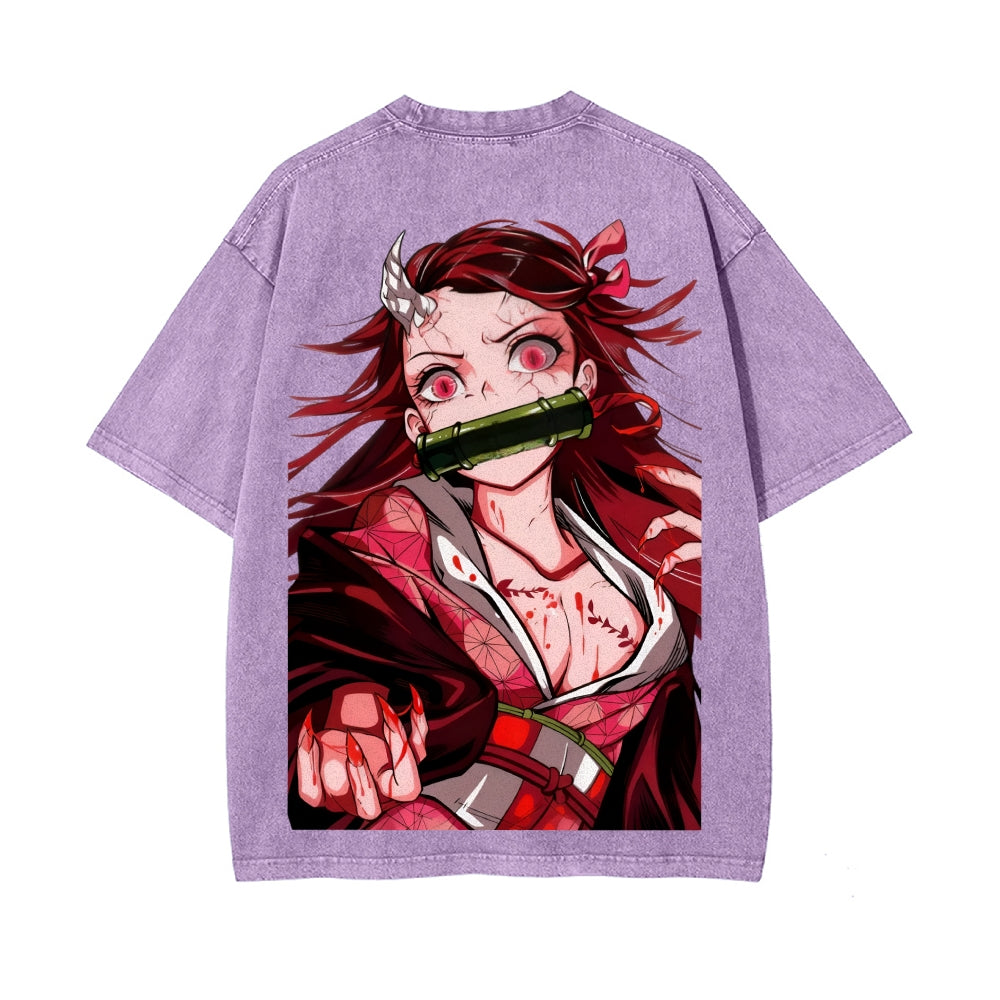 Vintage Oversized T-Shirt Demon Slayer