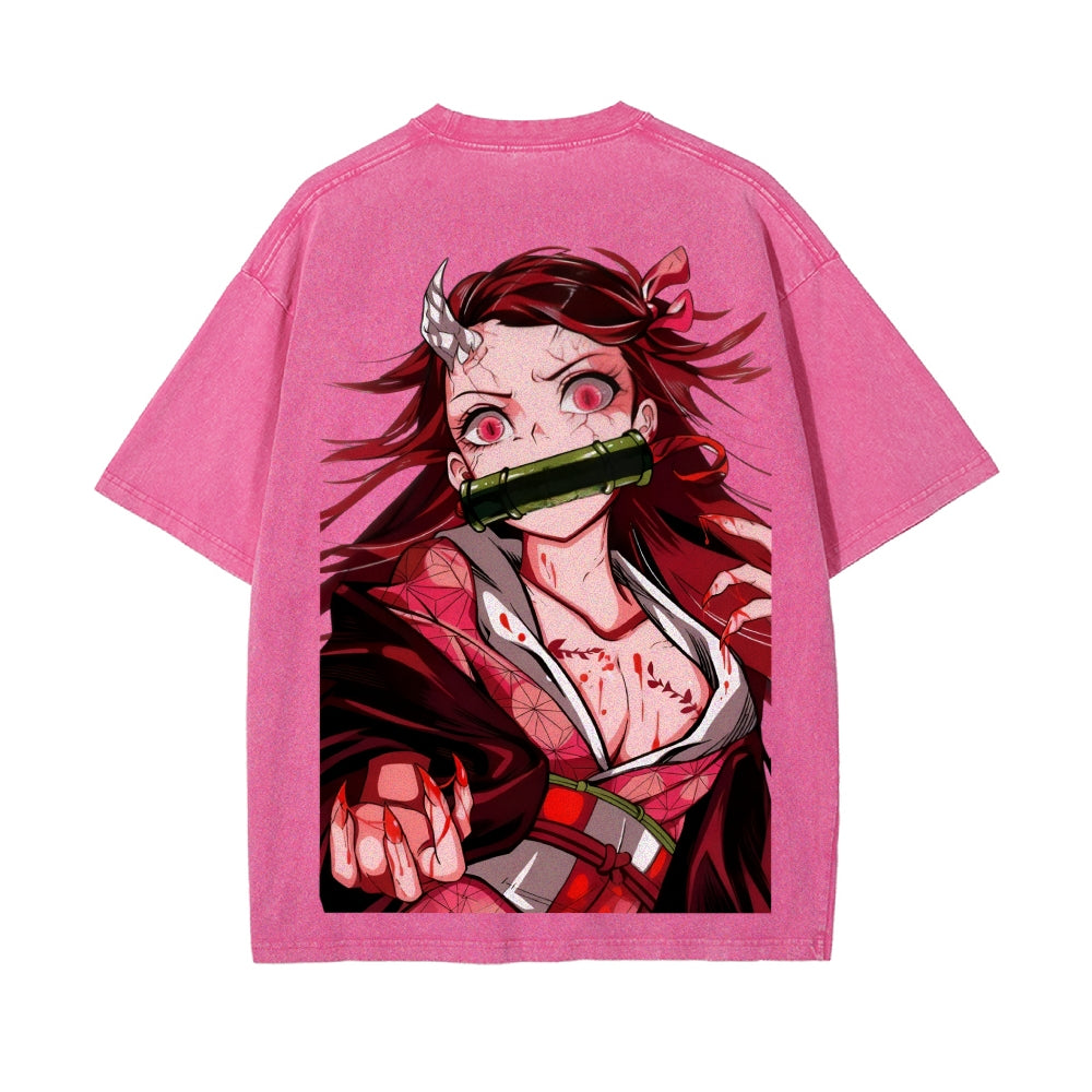 Vintage Oversized T-Shirt Demon Slayer