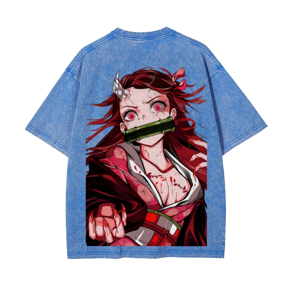 Vintage Oversized T-Shirt Demon Slayer