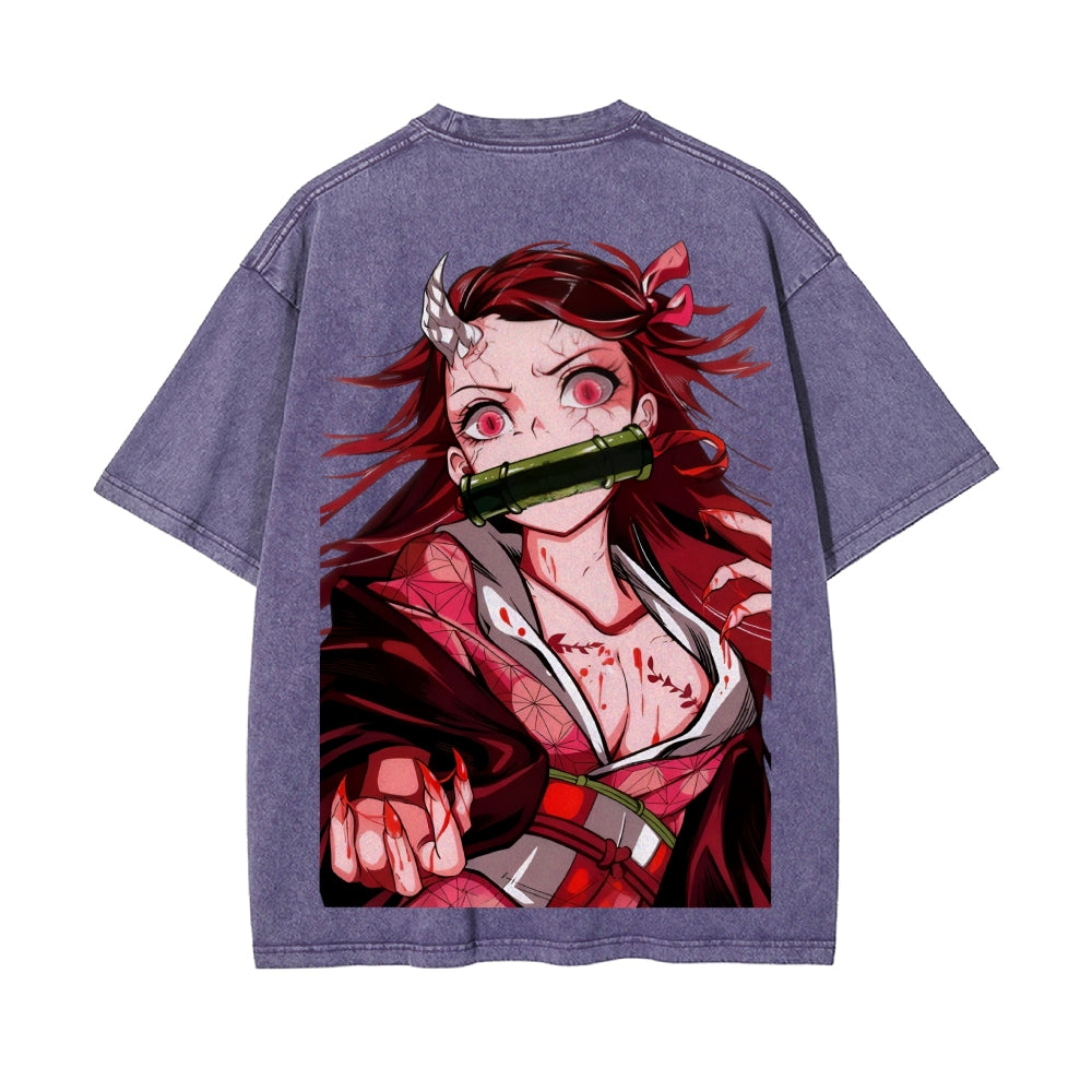 Vintage Oversized T-Shirt Demon Slayer