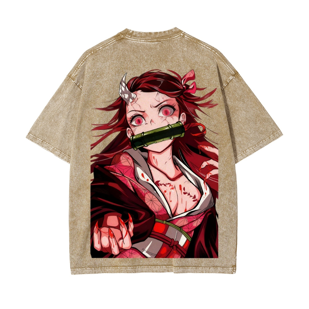 Vintage Oversized T-Shirt Demon Slayer