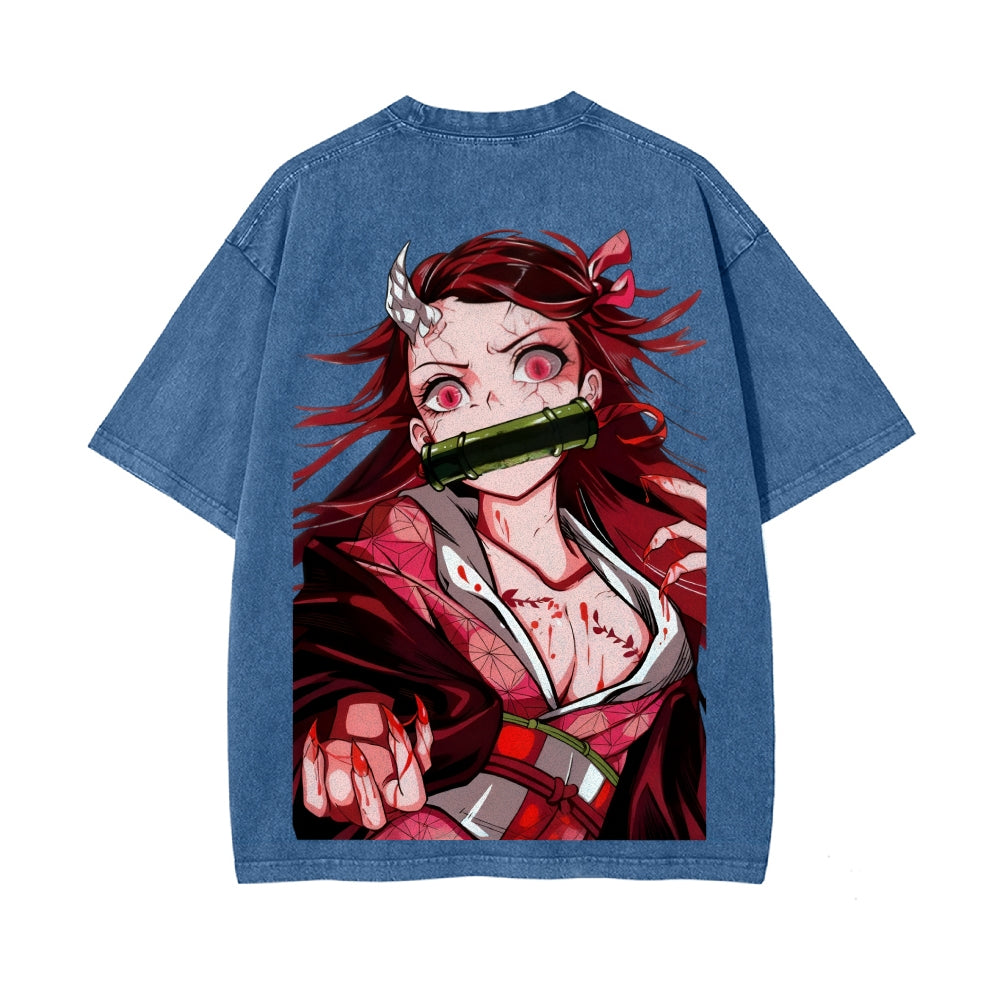 Vintage Oversized T-Shirt Demon Slayer
