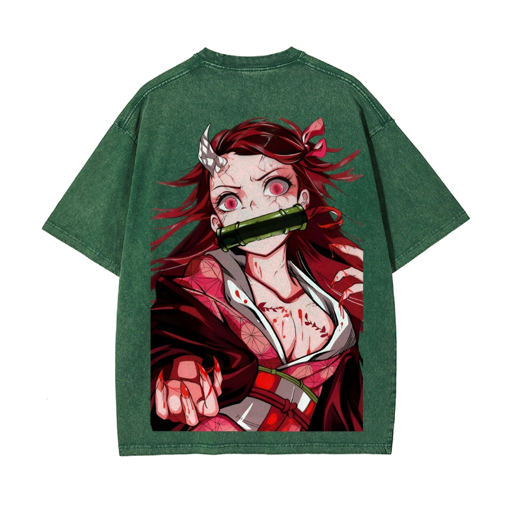 Vintage Oversized T-Shirt Demon Slayer
