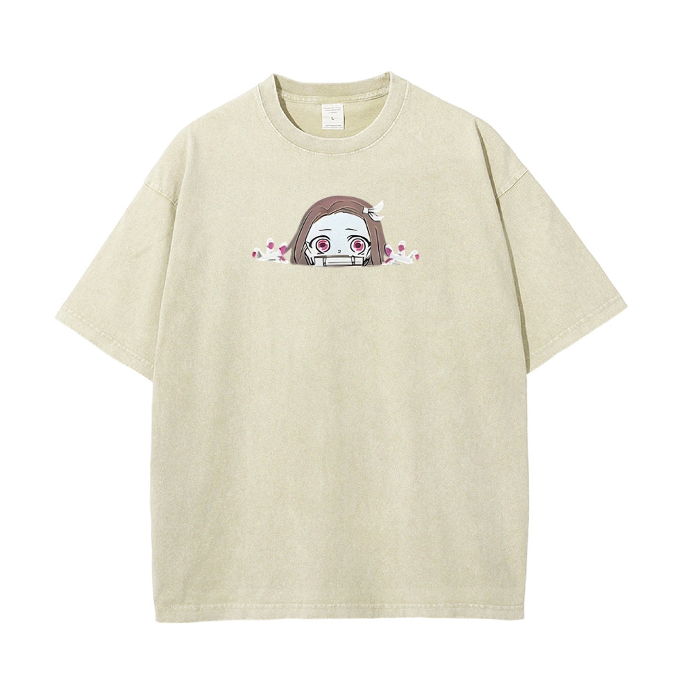 Vintage Oversized T-Shirt Demon Slayer