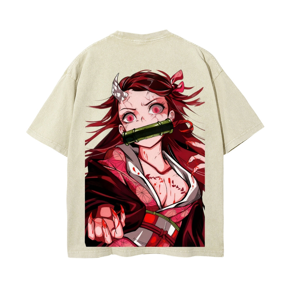 Vintage Oversized T-Shirt Demon Slayer