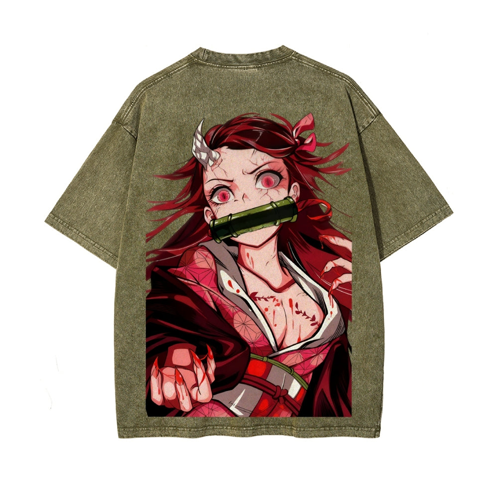 Vintage Oversized T-Shirt Demon Slayer