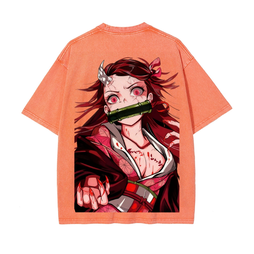 Vintage Oversized T-Shirt Demon Slayer