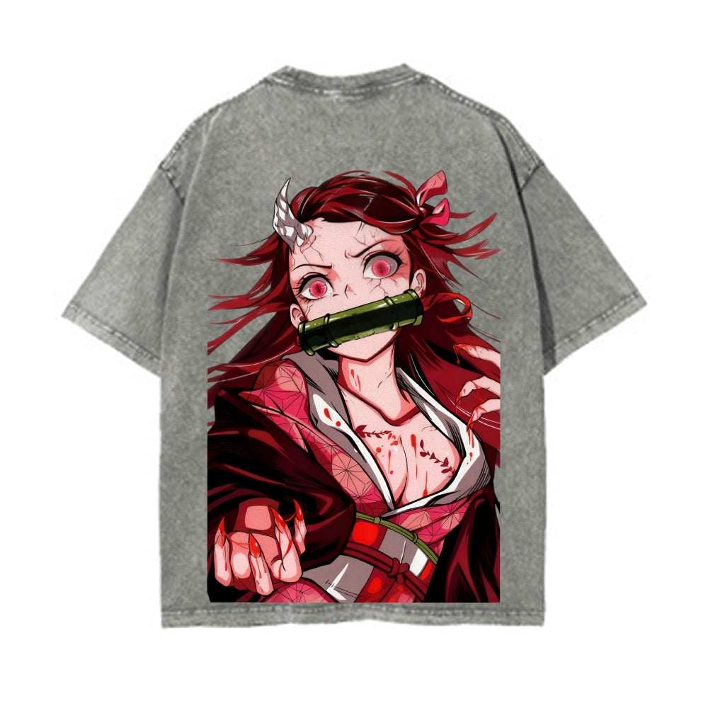 Vintage Oversized T-Shirt Demon Slayer