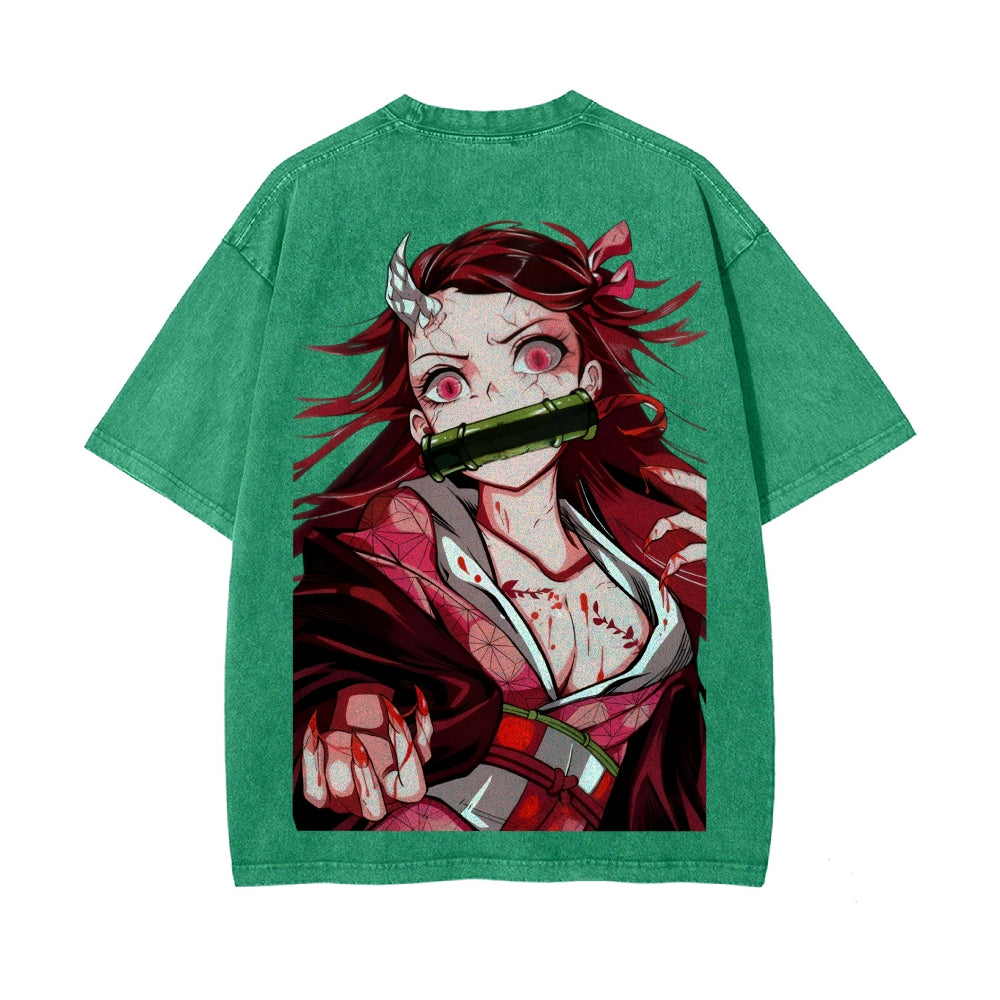 Vintage Oversized T-Shirt Demon Slayer