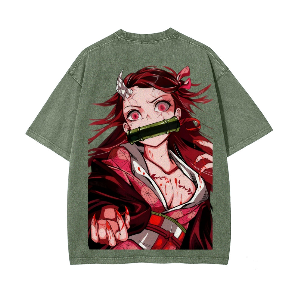 Vintage Oversized T-Shirt Demon Slayer