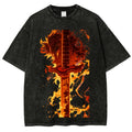 Unisex Fit Washed T-Shirt Demon Slayer