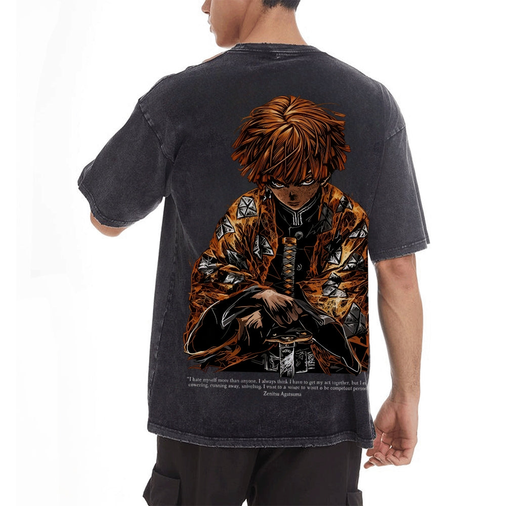 Vintage Oversized T-Shirt Demon Slayer