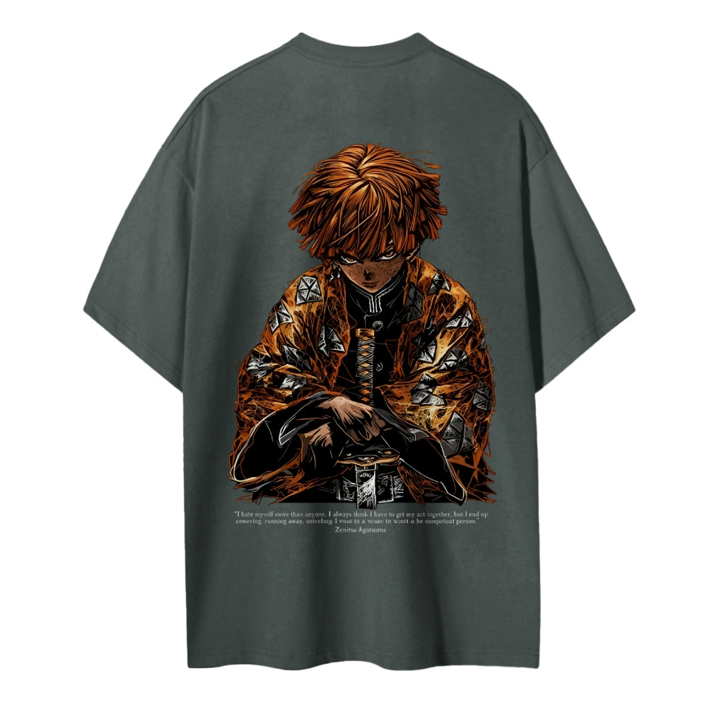 Demon Slayer Cotton Unisex Crew Neck Anime T-Shirt