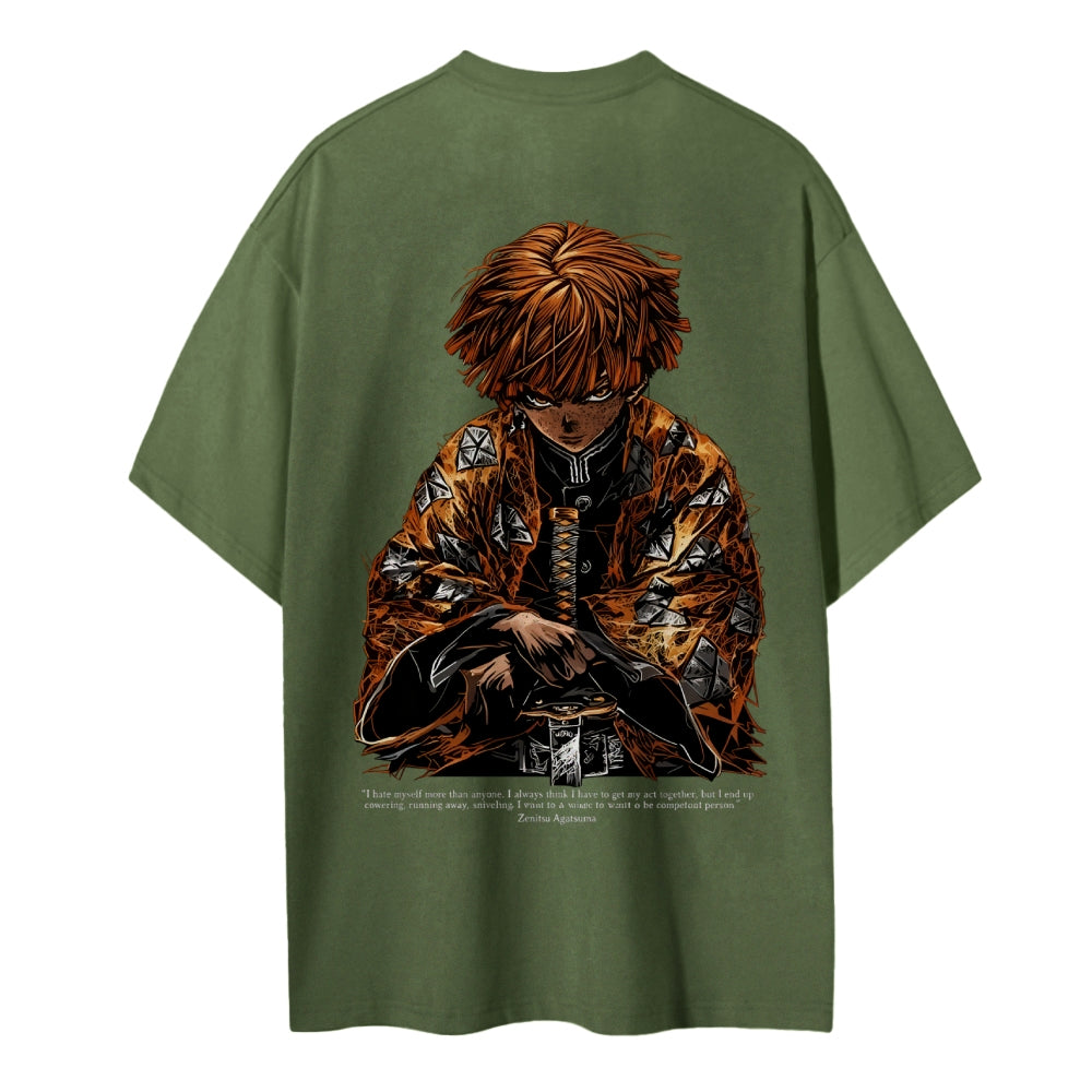 Demon Slayer Cotton Unisex Crew Neck Anime T-Shirt
