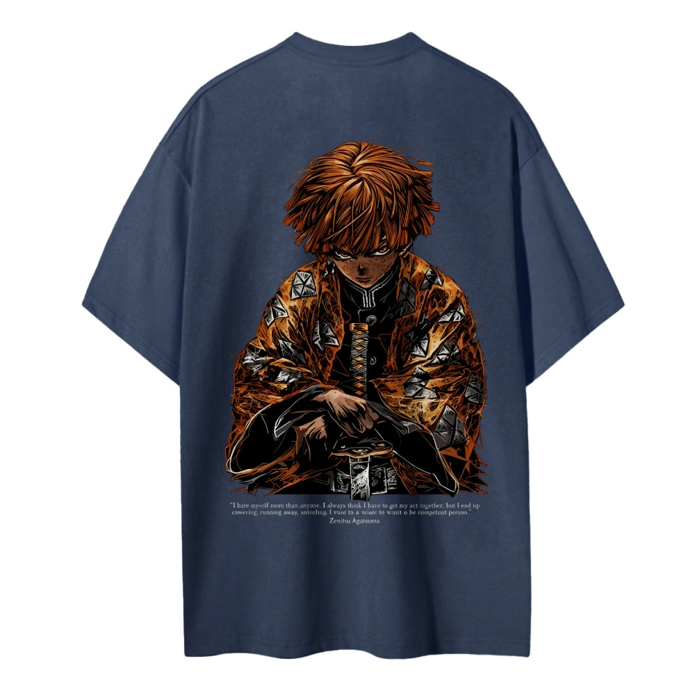 Demon Slayer Cotton Unisex Crew Neck Anime T-Shirt