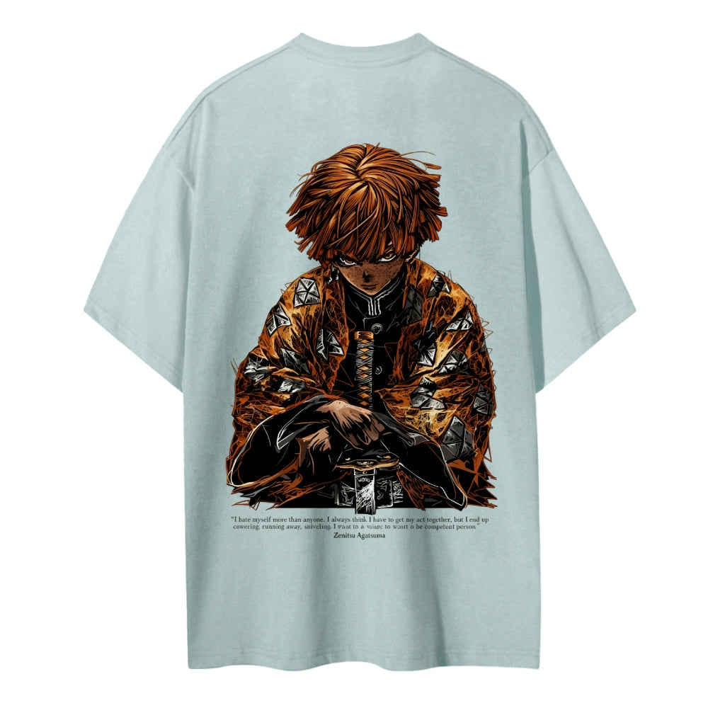 Demon Slayer Cotton Unisex Crew Neck Anime T-Shirt