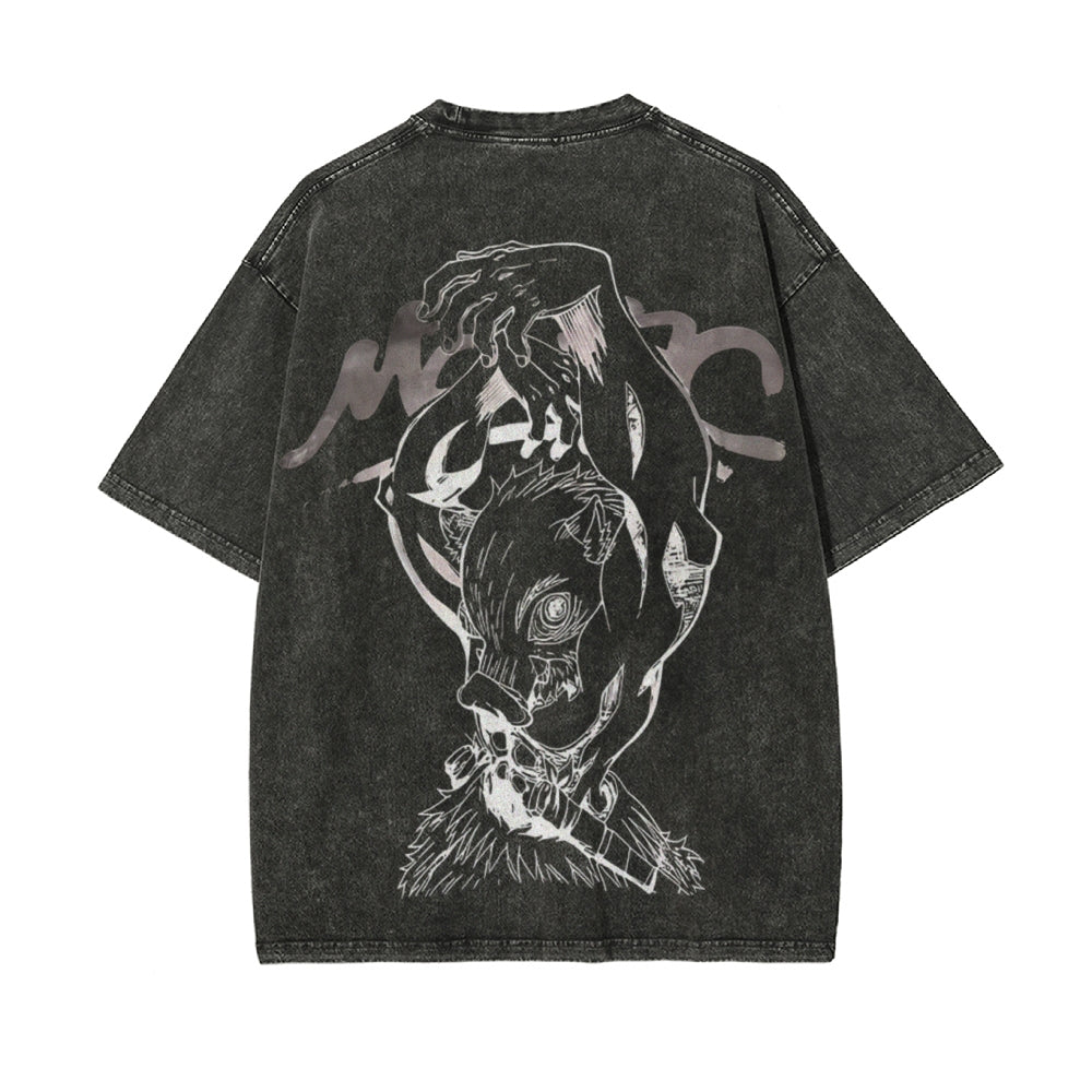 Vintage Oversized T-Shirt Demon Slayer