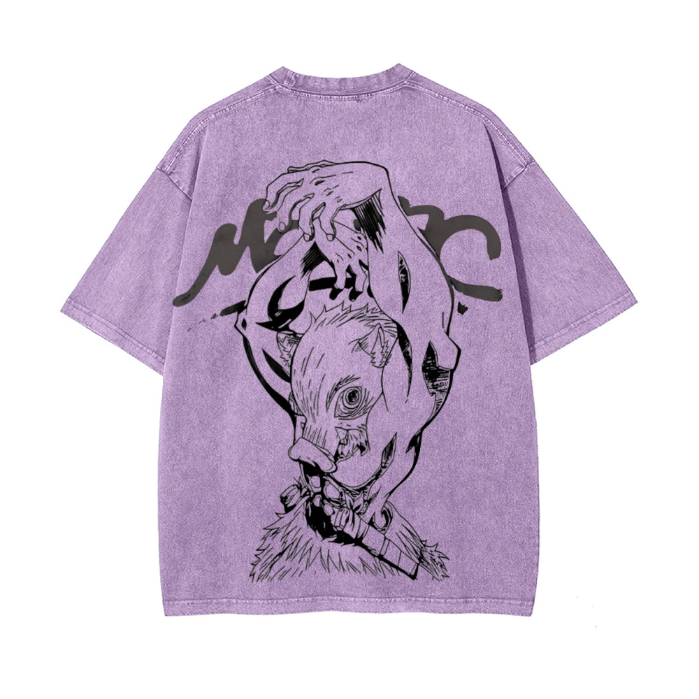 Vintage Oversized T-Shirt Demon Slayer