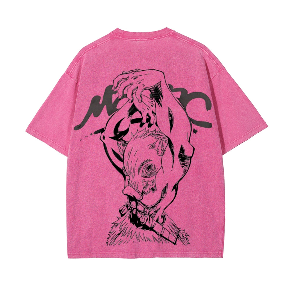 Vintage Oversized T-Shirt Demon Slayer