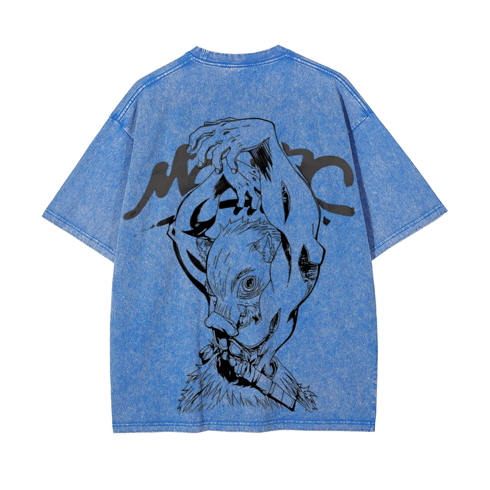 Vintage Oversized T-Shirt Demon Slayer