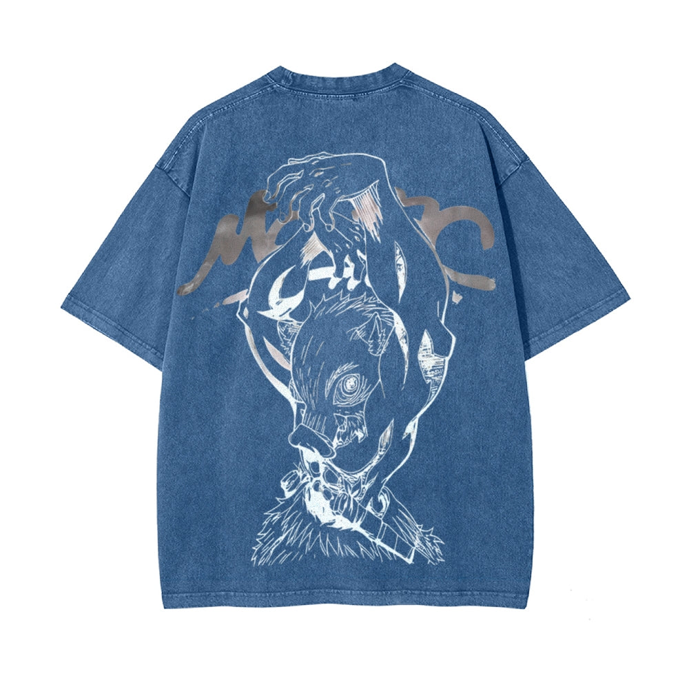 Vintage Oversized T-Shirt Demon Slayer