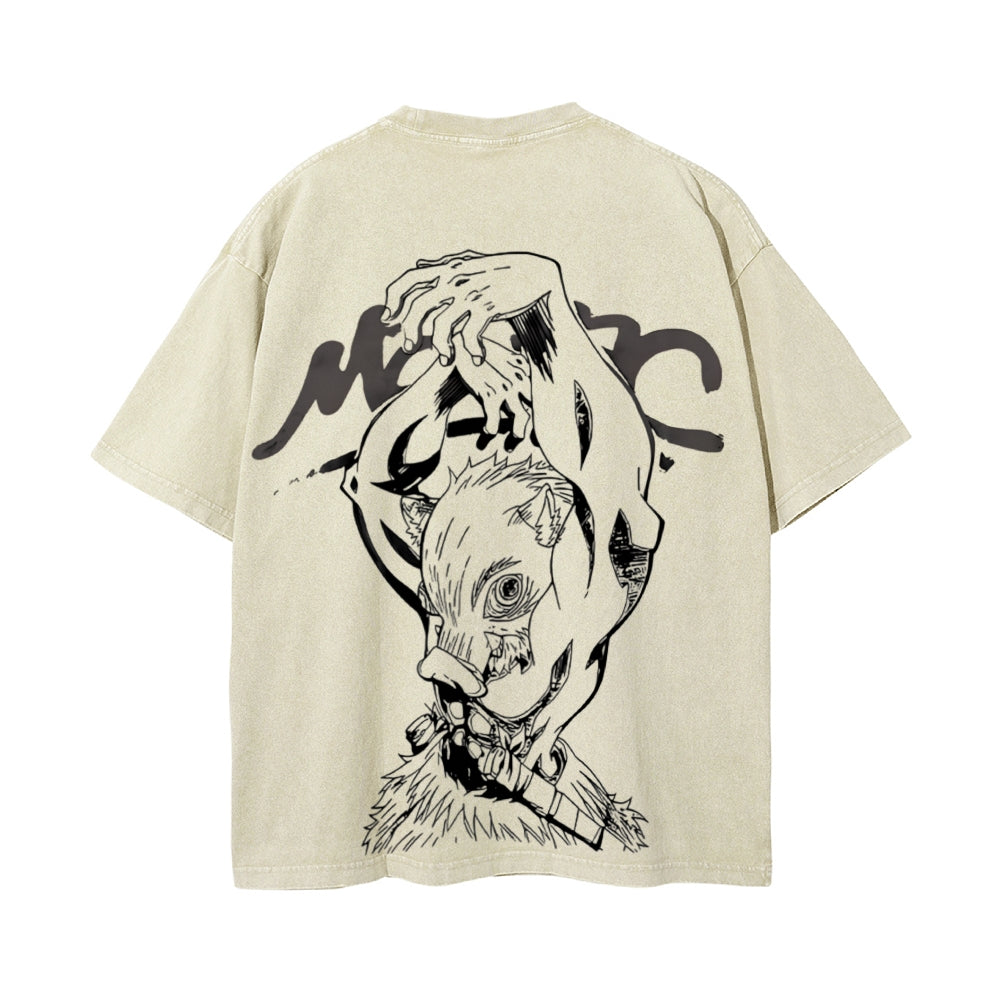 Vintage Oversized T-Shirt Demon Slayer