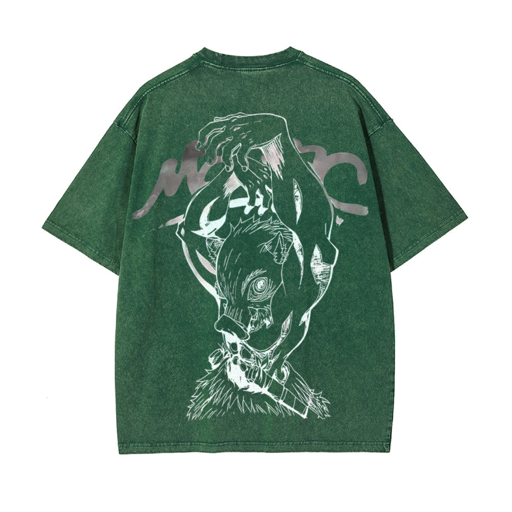 Vintage Oversized T-Shirt Demon Slayer