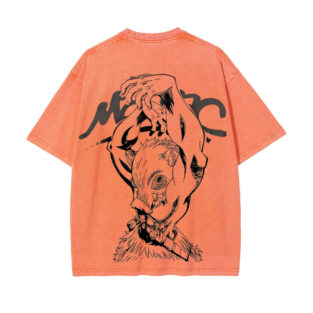 Vintage Oversized T-Shirt Demon Slayer
