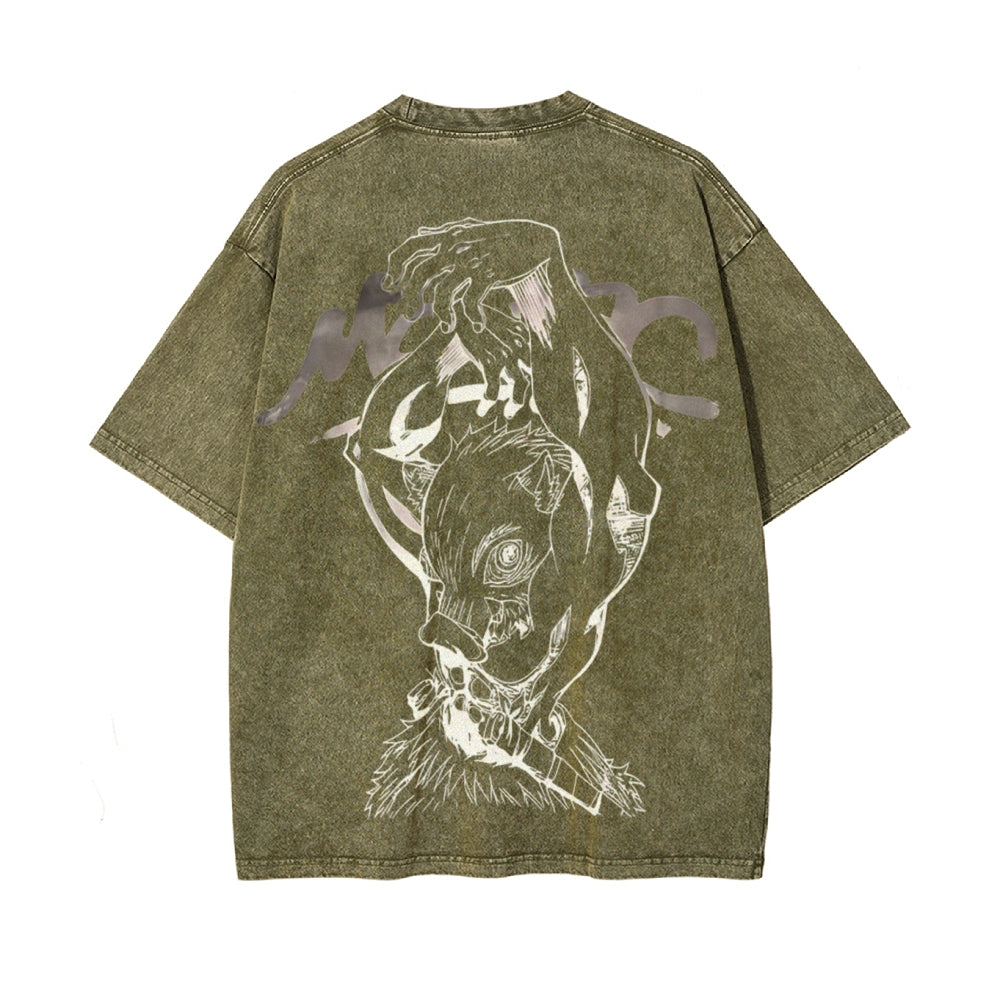 Vintage Oversized T-Shirt Demon Slayer