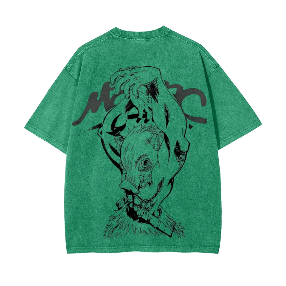 Vintage Oversized T-Shirt Demon Slayer