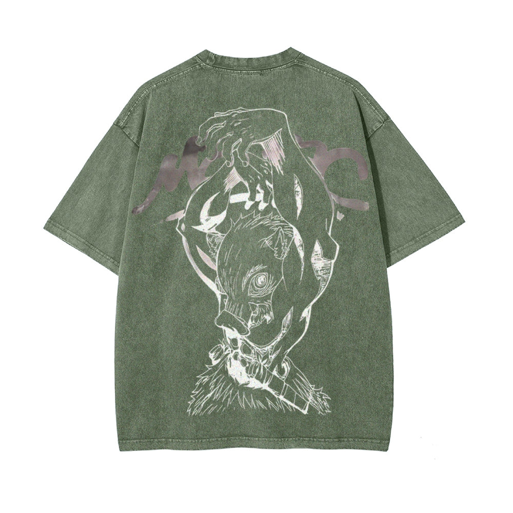 Vintage Oversized T-Shirt Demon Slayer
