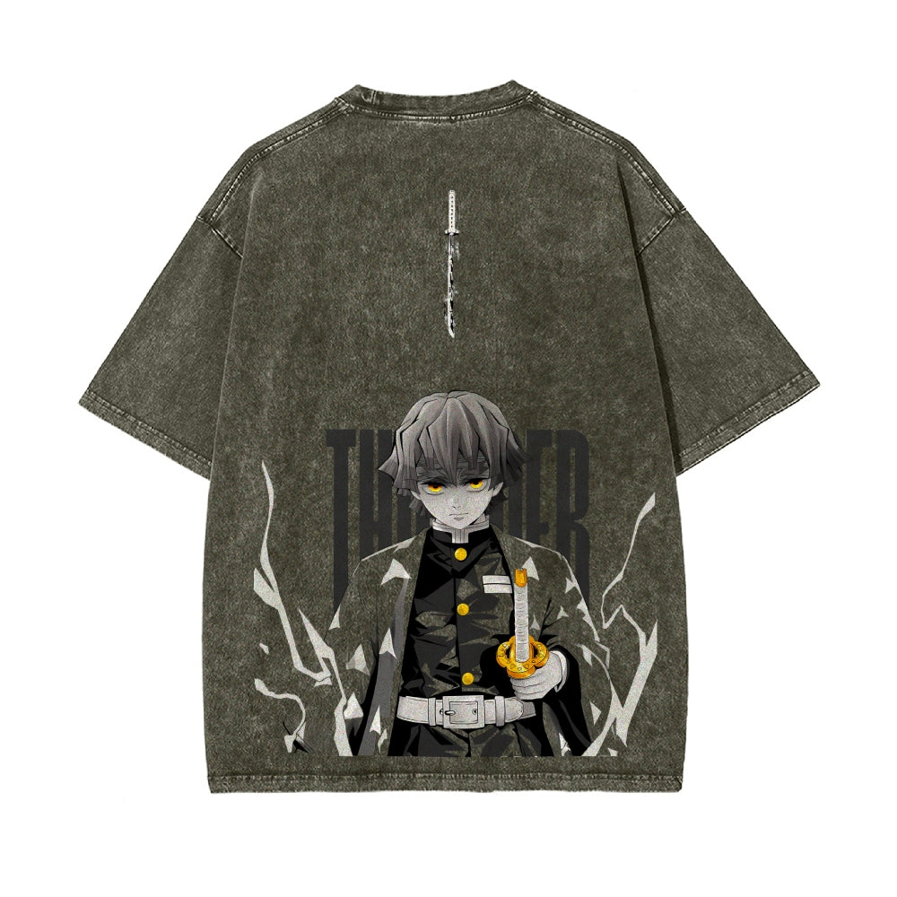 Vintage Oversized T-Shirt Demon Slayer