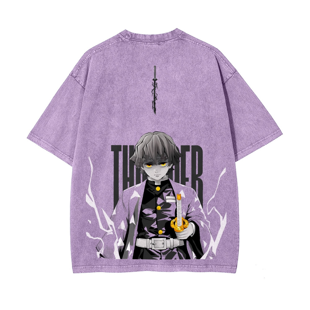 Vintage Oversized T-Shirt Demon Slayer
