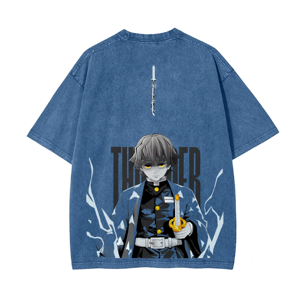 Vintage Oversized T-Shirt Demon Slayer